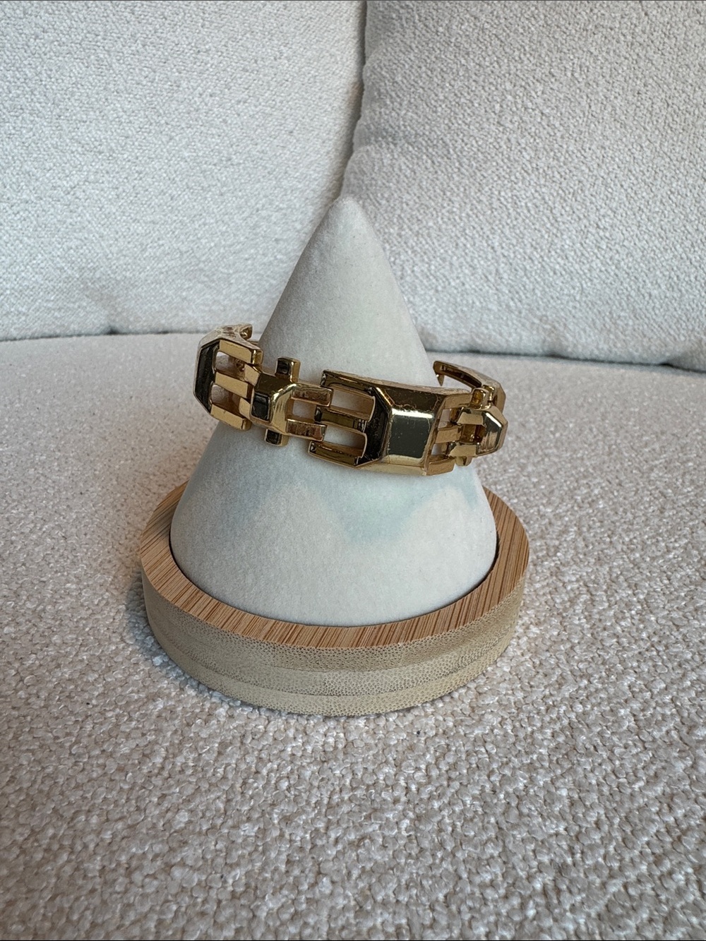 Stella & Dot Gold Chain-Link Cuff Bracelet